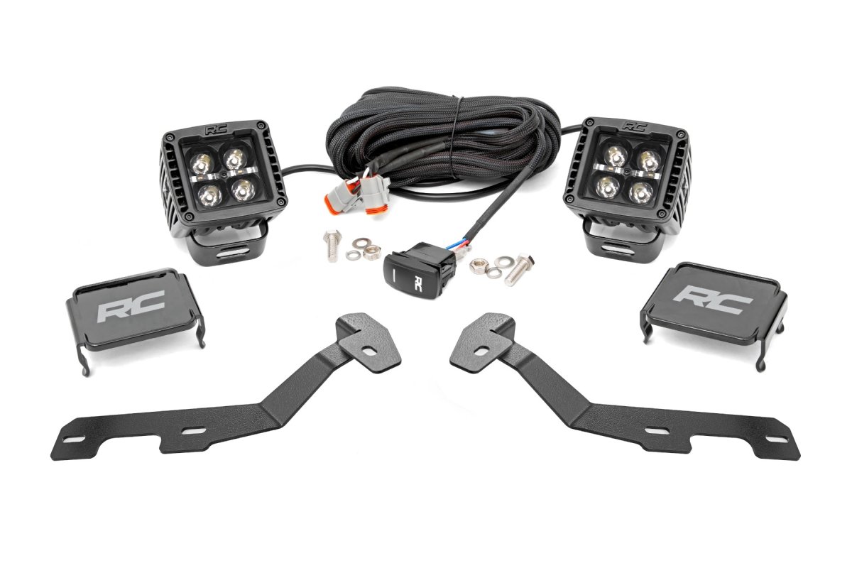 Ram 1500 LED Light Kit - Rough Country - Ditch Mount, 2
